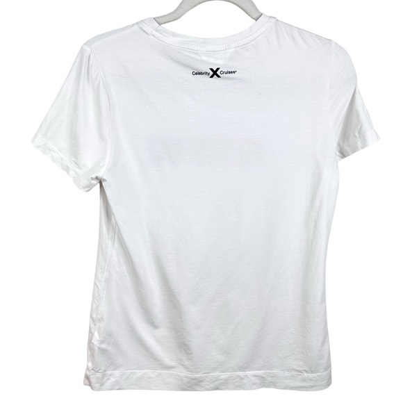 Athleta Outbound Tee Simone Biles Use Your Voice Bright White Top Small - Picture 2 of 14